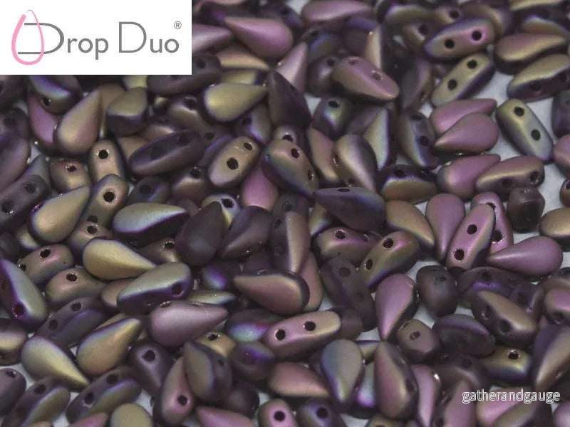 DropDuo® – Crystal Capri Rose Full Matted 3x6mm, 30-pack