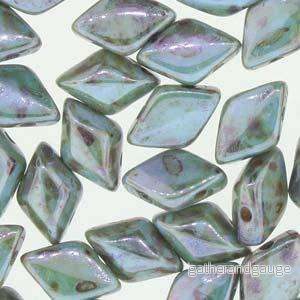 Matubo Mini Gemduo – Chalk Blue Glaze 6x4mm, 5 gram Matubo Mini Gemduo – Chalk Blue Glaze 6x4mm, 5 gram
