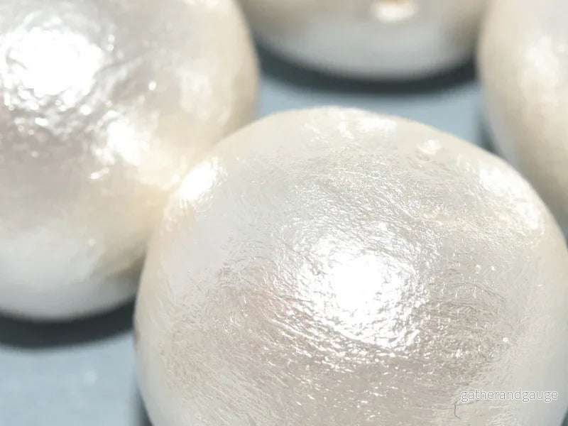 Miyuki Cotton Pearl - White 20mm