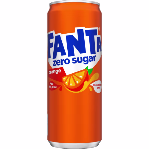 Fanta Orange Zero Läsk Burk 33cl