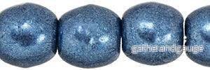 Tjeckiska Druk (Runda) - Saturated Metallic Bluestone 3mm, 50-pack