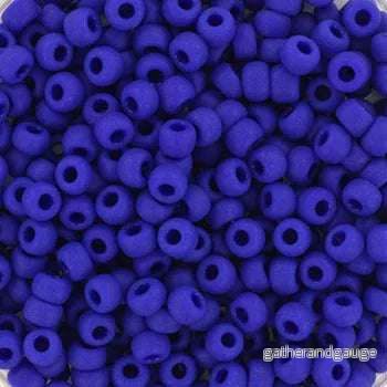 Miyuki Seed Beads - Opaque Matte Cobalt 8/0, 10 gram