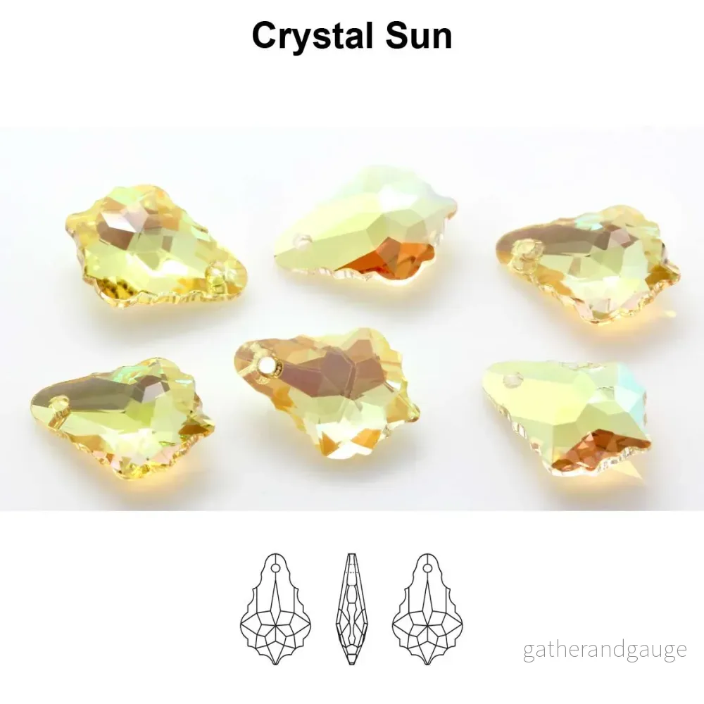 Aurea Crystals A6090 Baroque Pendant – Crystal Sun 30 mm, 1 styck Aurea Crystals A6090 Baroque Pendant – Crystal Sun 30 mm, 1 styck