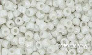 Matubo Seed Bead 7/0 - Luster Opaque White 5 Gram