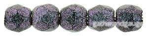 Tjeckiska Firepolish - Polychrome Orchid Aqua 2,5mm 50-pack