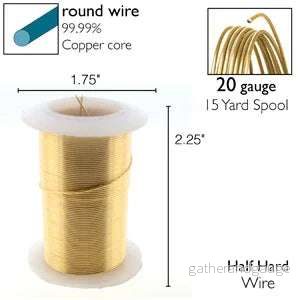Wire Elements 20 Ga - Guldfärgad, Non tarnish, 1 rulle - Bild 2