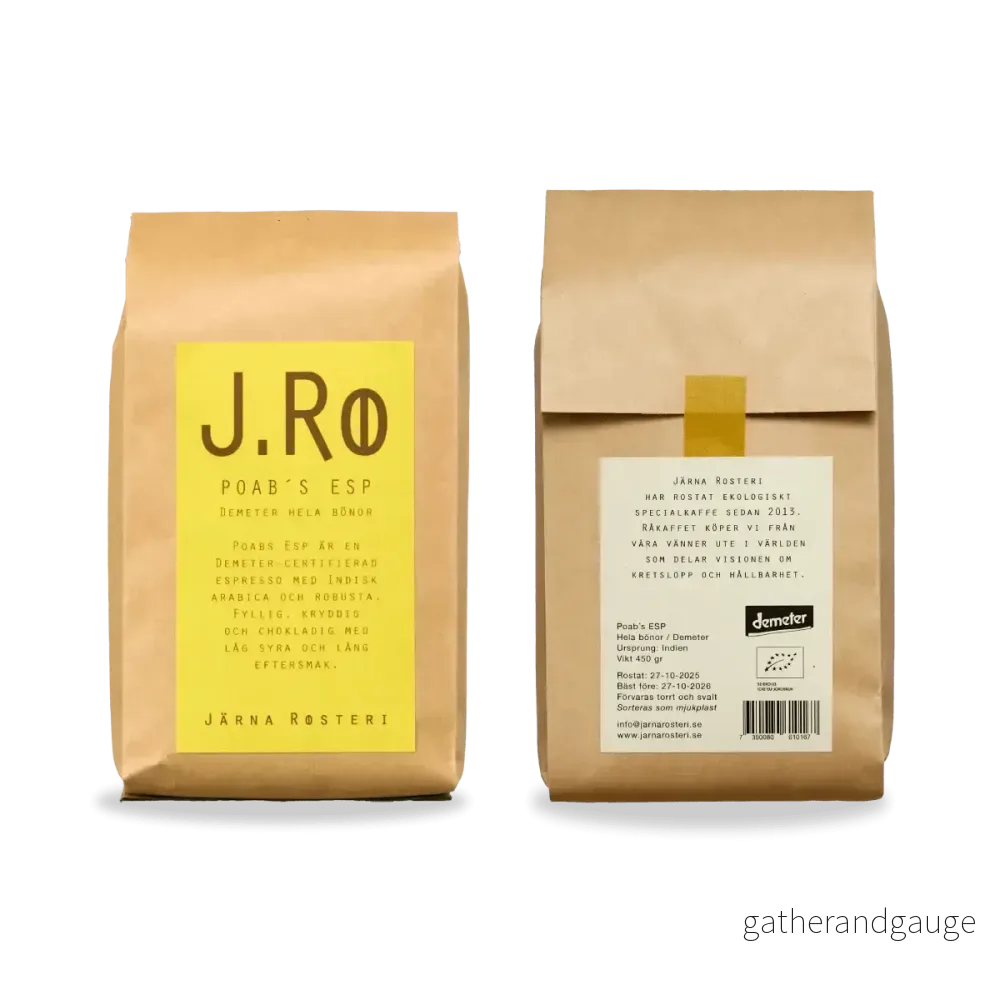 Järna Rosteri Poab’s ESP – Biodynamisk Espresso 450 g