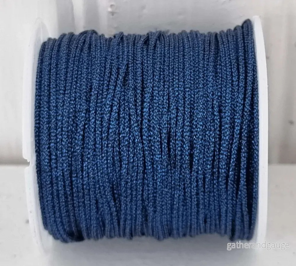 PL Rund – Navy Metallic 1mm, 1m