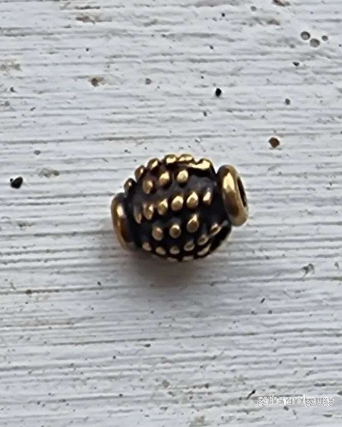 Mellandel Bronsfärgad - Tub Kotte 6x8mm 1 styck - Bild 2