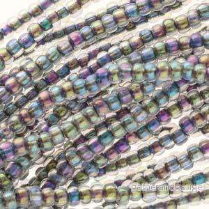 Tjeckiska seed beads – Crystal Black C/L AB 11/0, 17gram Tjeckiska seed beads – Crystal Black C/L AB 11/0, 17gram