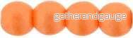 Tjeckiska Druk (Runda) - Powdery Orange 3mm, 50-pack