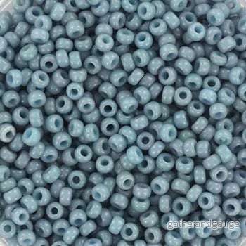 Miyuki Seed Beads - Duracoat Opaque Moody Blue 11/0, 10 gram