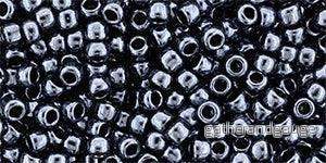 TOHO seed beads - Metallic Hematite 11/0, 10gram