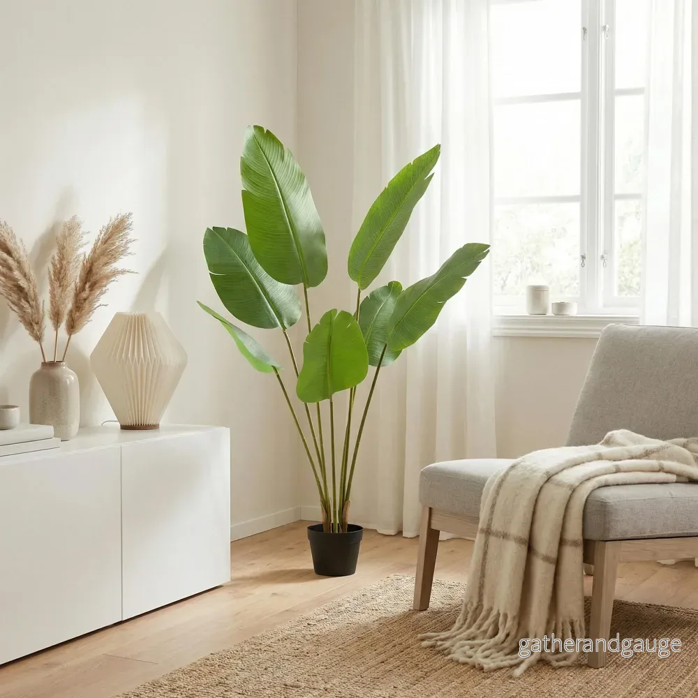 Strelitzia Nicolai artificiel h135cm Strelitzia Nicolai artificiel h135cm