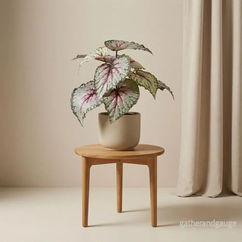 Begonia artificiel h26cm kruka inkluderad Begonia artificiel h26cm kruka inkluderad