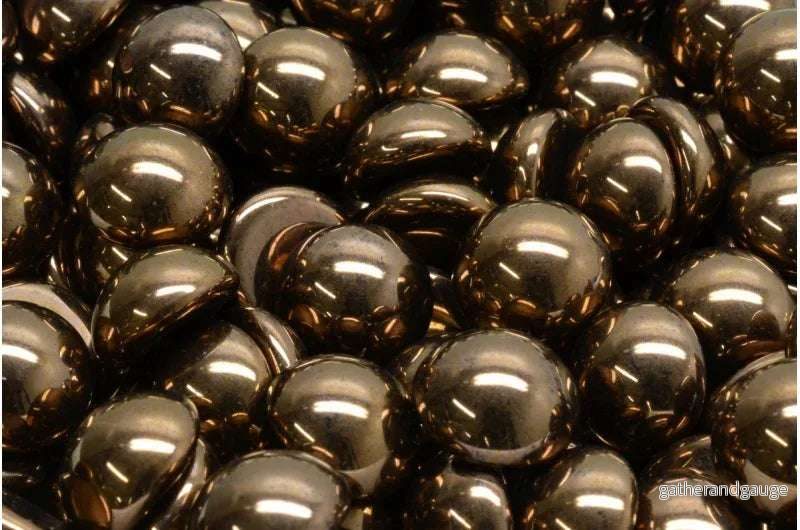 Cabochon – Jet DK Bronze 12mm, 6-pack Cabochon – Jet DK Bronze 12mm, 6-pack