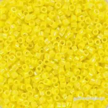 Miyuki Delica – Opaque Yellow AB 11/0, 5 gram Miyuki Delica – Opaque Yellow AB 11/0, 5 gram