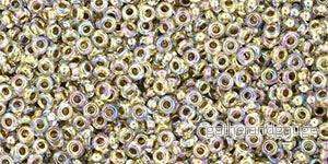 TOHO Demi Round – Gold-Lined Rainbow Crystal 11/0, 5gram TOHO Demi Round – Gold-Lined Rainbow Crystal 11/0, 5gram