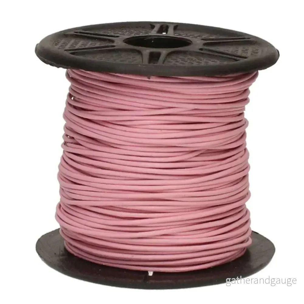 Läderband 0,5mm - Light Pink 1m - Bild 2