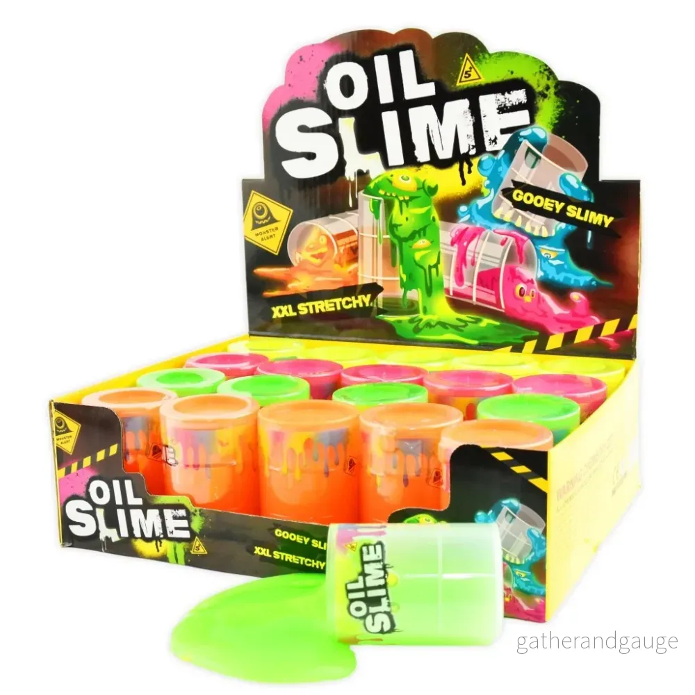Slime i Oljefat – 4 Färger Slime i Oljefat – 4 Färger