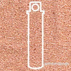 Miyuki Seed Beads - Opaque Peach Luster 15/0, 8,2 gram