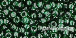 TOHO seed beads - Transparent Green Emerald 8/0, 10 gram
