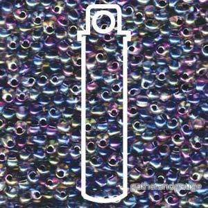 Miyuki Drop - Noir LND Crystal AB 3,4mm, 25 gram