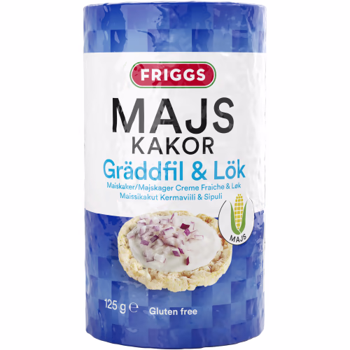 Friggs Gräddfil & Lök Majskakor 125g