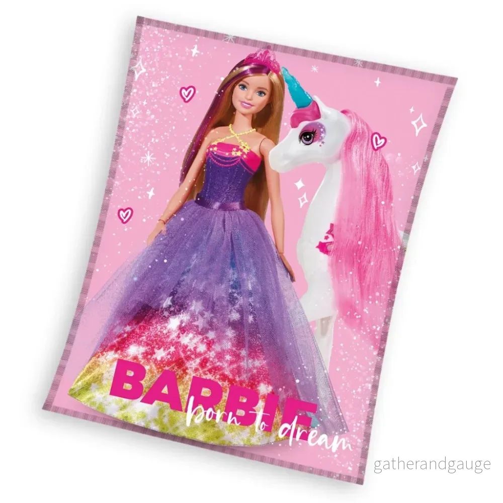 Barbie Unicorn Filt 130x170 cm