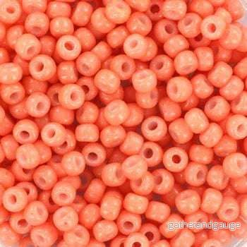 Miyuki Seed Beads – Duracoat Opaque Dark Salmon 8/0, 10 gram