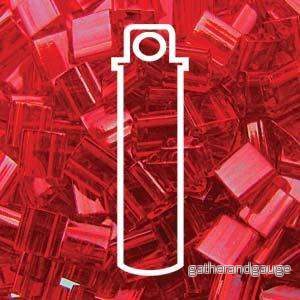 Miyuki Tila - Transparent Red 5mm, 7,2 gram