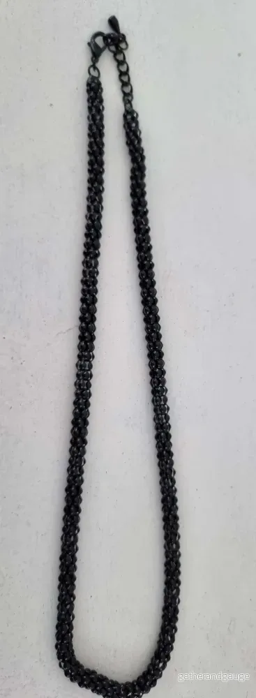 Tjockare kedja halsband – Svart 6mm, 1 styck Tjockare kedja halsband – Svart 6mm, 1 styck