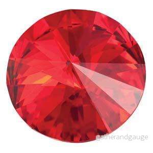 Preciosa Rivoli Maxima – Light Siam 12mm, 1 styck Preciosa Rivoli Maxima – Light Siam 12mm, 1 styck
