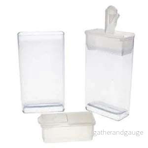 Pärlförvaring - Flip top ask 4,7 x 2,5 cm 20-pack
