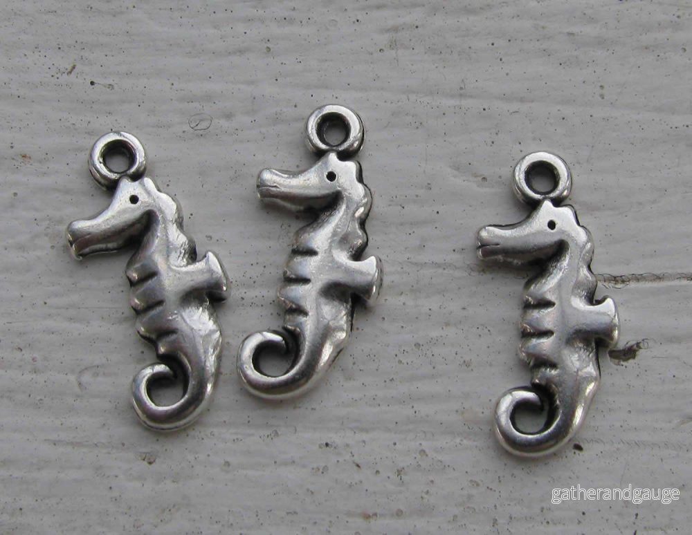 Berlock silverfägad – Sjöhäst, 3-pack Berlock silverfägad – Sjöhäst, 3-pack