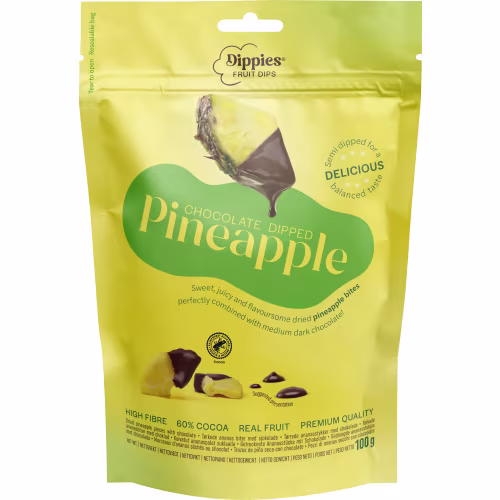 Dippies Fruit Dips Ananas Torkad Frukt 100g Dippies Fruit Dips Ananas Torkad Frukt 100g