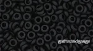 TOHO Demi Round – Opaque Frosted Jet 8/0, 5 gram TOHO Demi Round – Opaque Frosted Jet 8/0, 5 gram