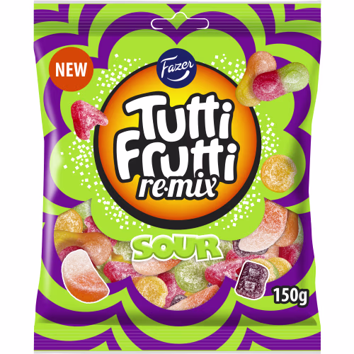 Fazer Sour Remix Tutti Frutti Sour 150g