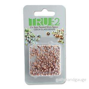 Facetterad Micro Spacers – Full Capri 2x3mm, 6 gram