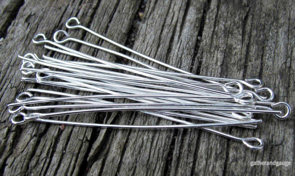 Ögelpinnar silverfärgade - 50 mm, 100-pack - Bild 2