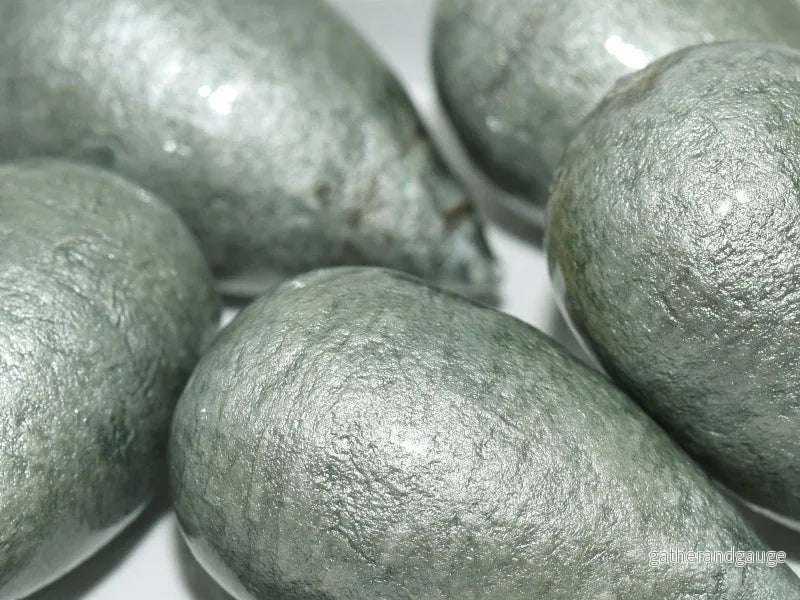 Paper Mache Beads – Drop Jeansblue 40x23mm 1 styck Paper Mache Beads – Drop Jeansblue 40x23mm 1 styck