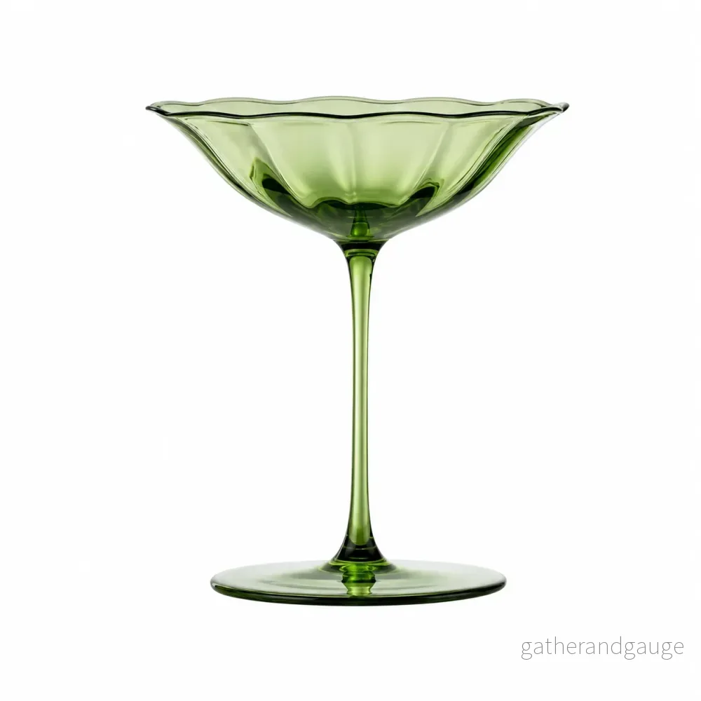 Champagneglas med vintagekant Champagneglas med vintagekant