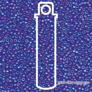 Miyuki Seed Beads - Matte Transparent Sapphire AB 11/0, 24 gram
