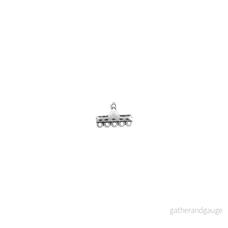 Connector/avslut silverfärgad – 2-pack med sliten look Connector/avslut silverfärgad – 2-pack med sliten look