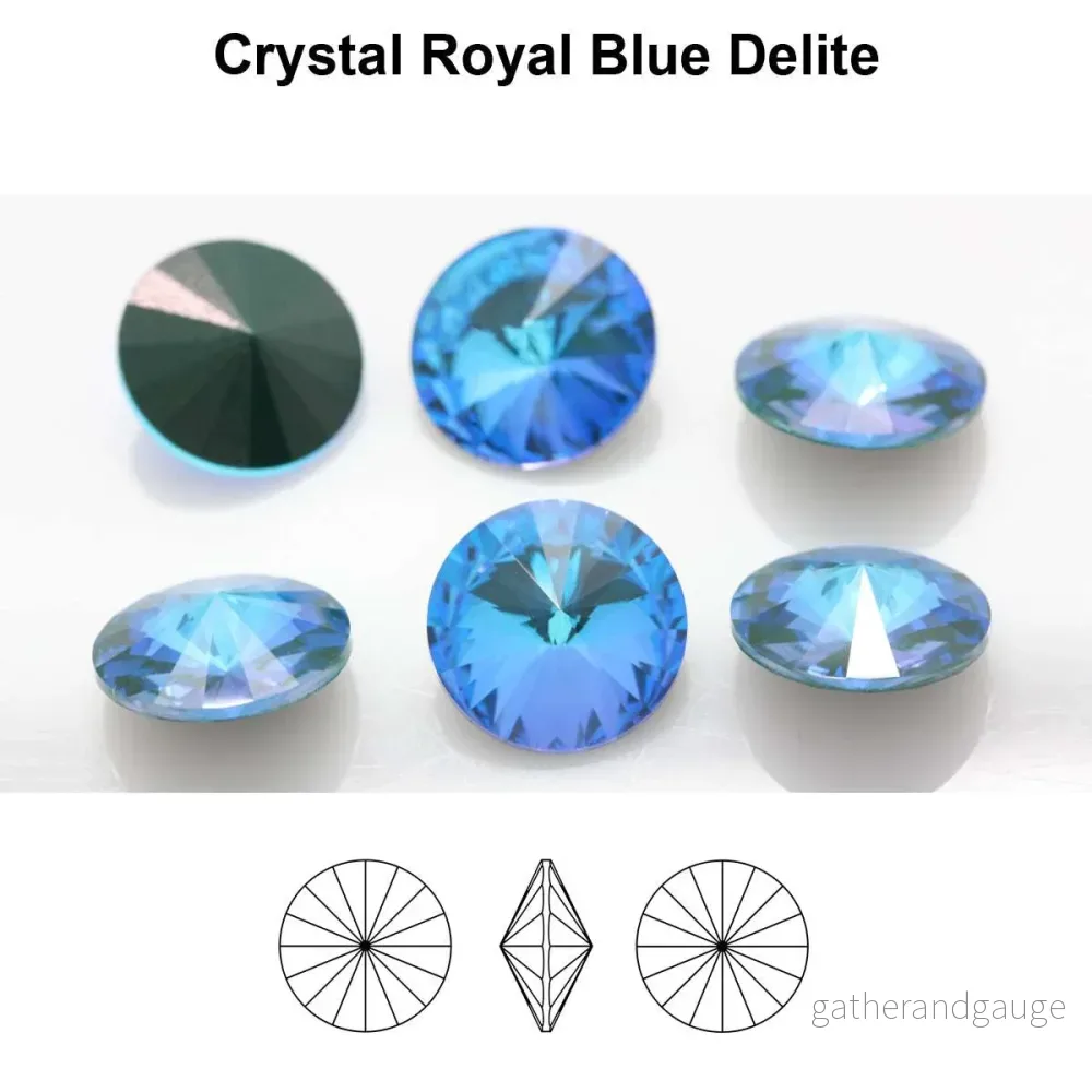 Aurea Crystals A1122 Rivoli – Crystal Royal Blue DeLite 12mm 1 styck Aurea Crystals A1122 Rivoli – Crystal Royal Blue DeLite 12mm 1 styck