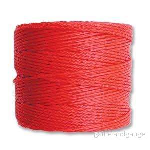S-Lon Bead Cord – Bright Coral 1 rulle