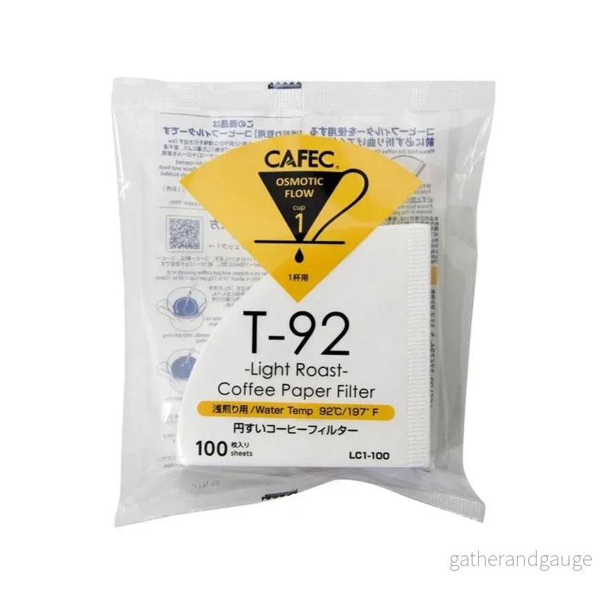 Cafec T-92 – Light Roast – Pappersfilter – Cup1 – 100pcs Cafec T-92 – Light Roast – Pappersfilter – Cup1 – 100pcs
