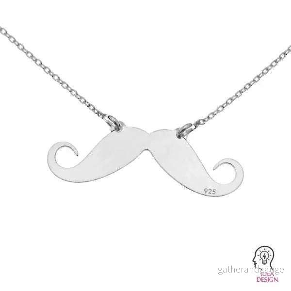 Connector 925 Silver Svart Rhodium - Mustasch 30mm 1 styck - Bild 3