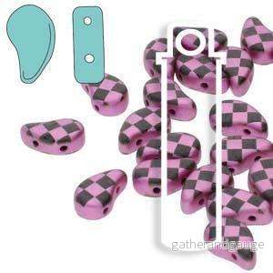 Paisley Duo - Jet Pink Lazer Checkered 8x5mm 22 gram