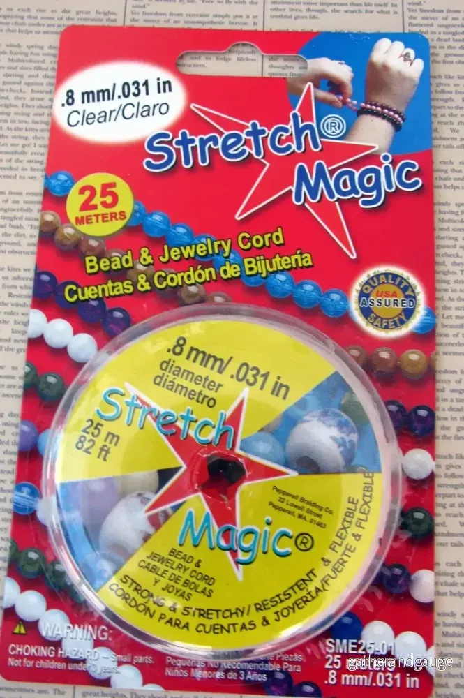 Stretch Magic - Elastisktråd 0,8 mm Klar 25m